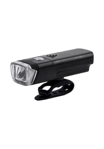 Xbyc 6139 150 Lumen Bisiklet Pilli Ön Far Işık 4 Modlu Pilli Far Gri - Siyah