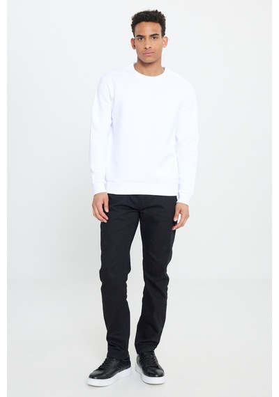 AC&Co / Altınyıldız Classics Erkek Beyaz Standart Fit Normal Kesim İçi Polarlı Bisiklet Yaka Sweatshirt Beyaz AC&Co / Altınyıldız Classics Erkek Beyaz Standart Fit Normal Kesim İçi Polarlı Bisiklet Yaka Sweatshirt Beyaz