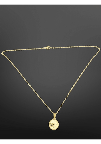 Gold Renk Modern Minimalist Kelebek Detaylı 316l Çelik Kolye Özel Günler İçin Şık Tasarım Gold
