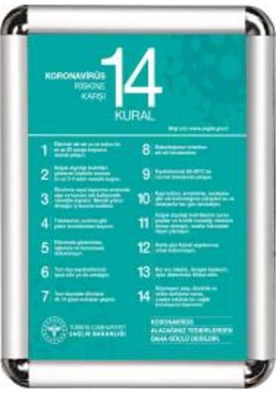 Reklamediyoruz Sosyal Mesafe Kuralı Cerceveli Bildirim Cercevesi