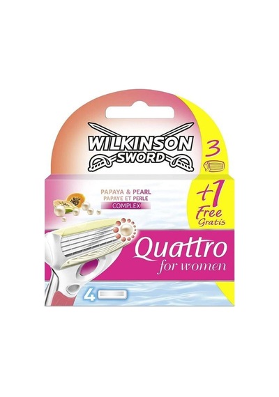 Wilkinson Sword Quattro Kadın 3+1 Yedek Kartuş