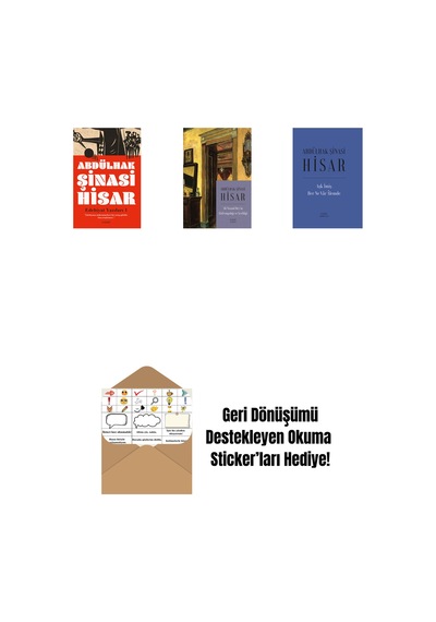 Edebiyat Yazıları - 1 + Ali Nizami Bey İn Alafrangalığı Ve Şeyhliği Kitap Boy + Aşk İmiş Her Ne Vâr Âlemde Ciltli + Okuma Sticker'ları