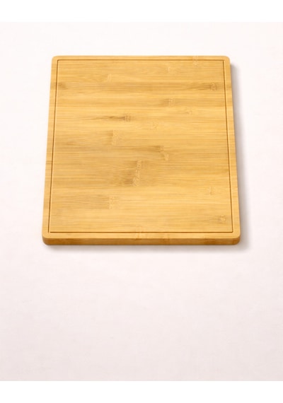 Major - Geniş Yüzeyli Doğal Bambu Kesme Tahtası Oluklu Et Sebze Doğrama Panosu Büyük Boy 50 X 38 Cm Bambu