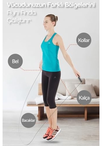 Basic Atlama İpi Uzunluk Ayarlanabilir Atlama Sekme İpi Jump Rope 515