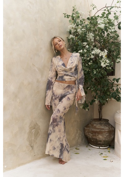 Mai Collection Mai Studios Co. Pnaisyonist Uzun Kol Sarı Crop Etek Takım Sarı