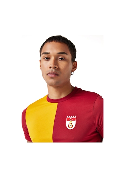 Gsstore Galatasaray Lisanslı 5 Yıldızlı Parçalı Bayrak Logolu T-shirt Sarı - Kırmızı