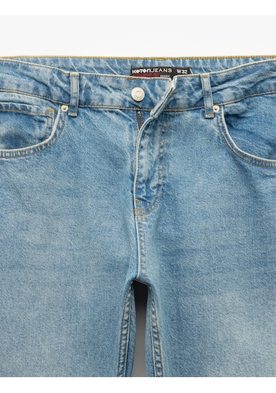Koton Normal Bel Pamuklu Straight Fit Jean Pantolon - Mark Jean Açık İndigo 6wam40102nd Açık İndigo Koton Normal Bel Pamuklu Straight Fit Jean Pantolon - Mark Jean Açık İndigo 6wam40102nd Açık İndigo