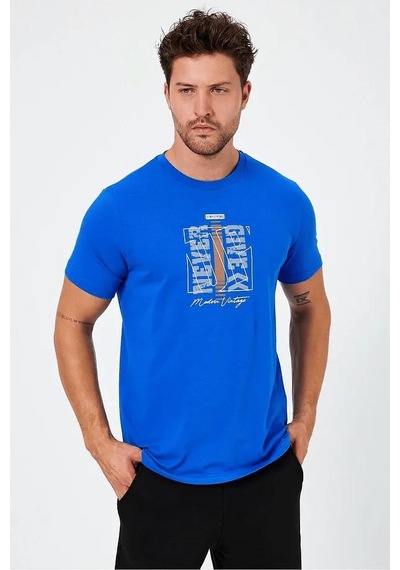 Alexander Gardi Baskılı Regular Fit T-shirt E24-00213 Haki