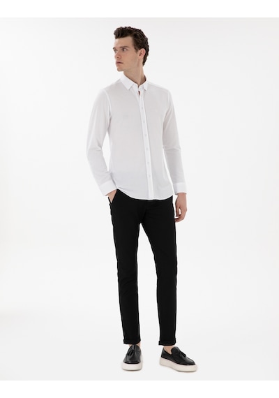 Pierre Cardin Erkek Siyah Pantolon Kanvas-chino 50305260-vr046 Siyah