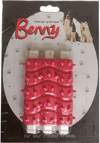Benny Diş Kaşıma Köpek Oyuncağı Kaburga 10 Cm 3 Lü