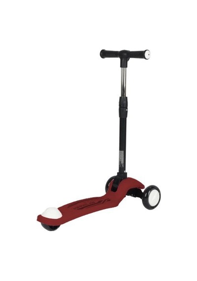 3+ Yaş Pro Scooter Bordo Işıklı 50 Kg Taşıma Kapasiteli Bordo