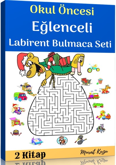 Okul Öncesi Eğlenceli Labirent Bulmaca Kitap Seti 2 Fasikül Kita