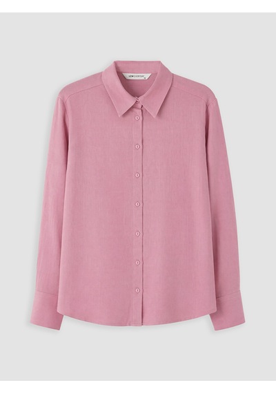 Lcw Everyday Pembe Kadın %100 Keten Gömlek