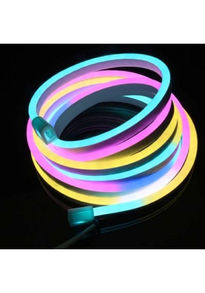 Vıp Profesyonel Cep Kontrol Kumandalı Ip65 Neon Hortum Led Işık 5 Metre Renkli Led Işık Dıs Mekan Renkli