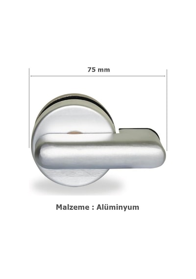 Islak Hacim 13 Mm Kompakt Kabin Alüminyum Mandallı Kapı Kilidi