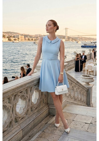 Lela Bayan Elbise 6525740 Bebe Mavi