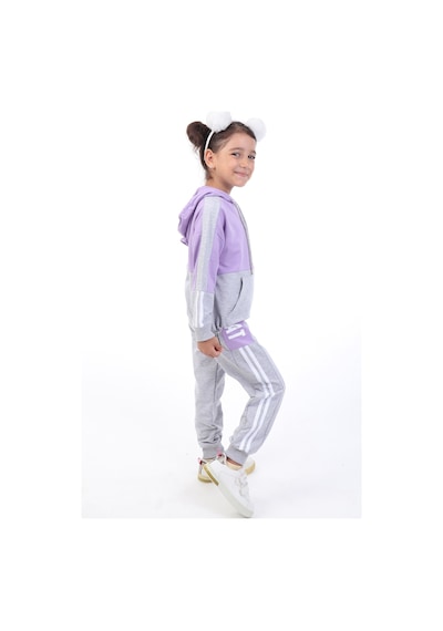 Toontoy Kids Toontoy Kız Çocuk Baskılı Eşofman Takım Lila