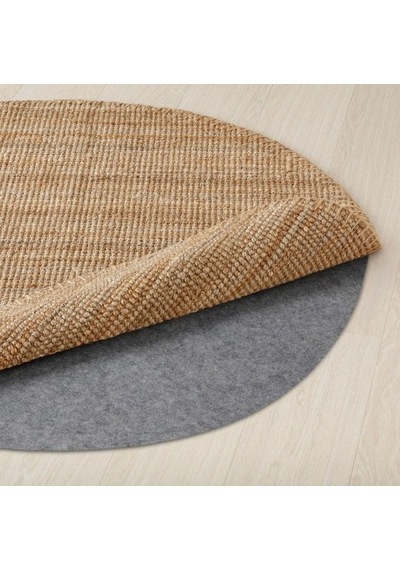 Ikea Lohals Yuvarlak Halı 130 X 130 Cm Kahverengi