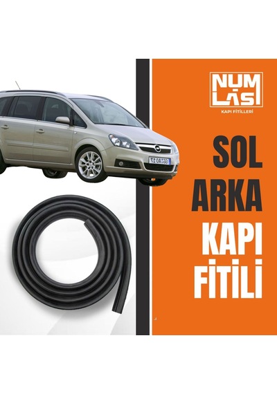 Opel Zafira B 2005-2014 Sol Arka Kapı Fitili-a Kalite-numlas-nm3953