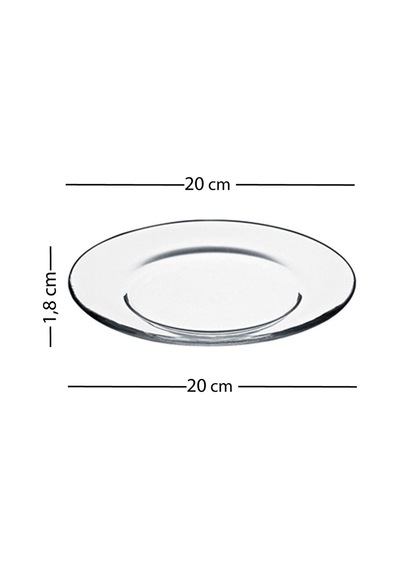 Fortuna 4'lü Pasta Tabağı Seti 19 Cm Çok Renkli