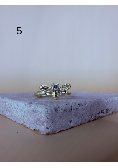 Rhea Jewelry Ayarlanabilir Kadın Yüzük Taşlı Gold Silver Minimal Bijuteri Yüzük Modeli Açık Pembe