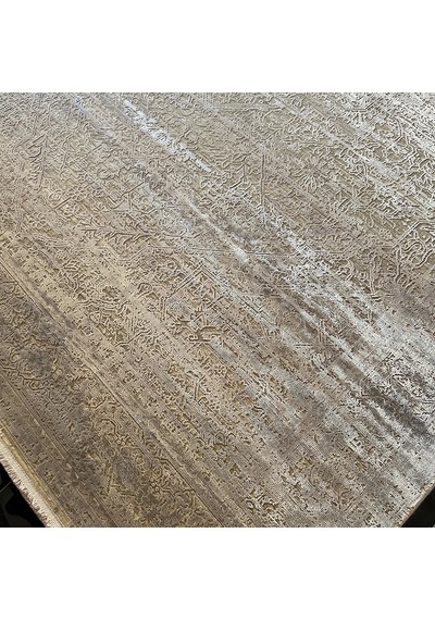Elexus Halı Diamond 3848 Krem Gri Modern Salon Halısı Krem Gri