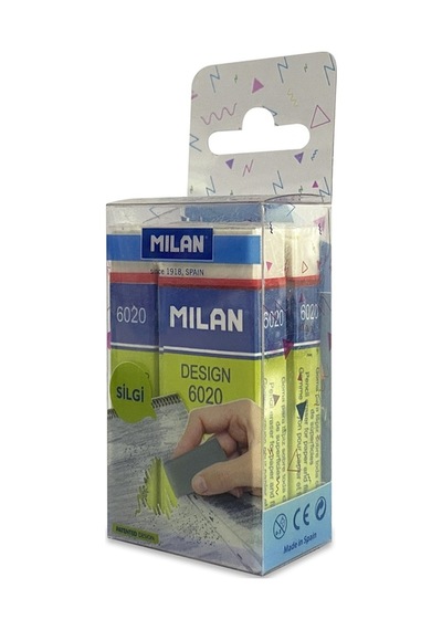 Milan Desıgn 6020 Silgi Blister - 3lü