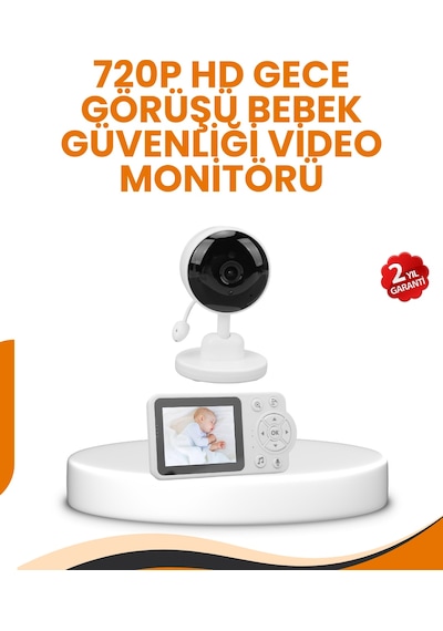 Ebeveyn Kontrollü 2.8 İnç Bebek Monitörü Güvenli İzleme Çok Renkli