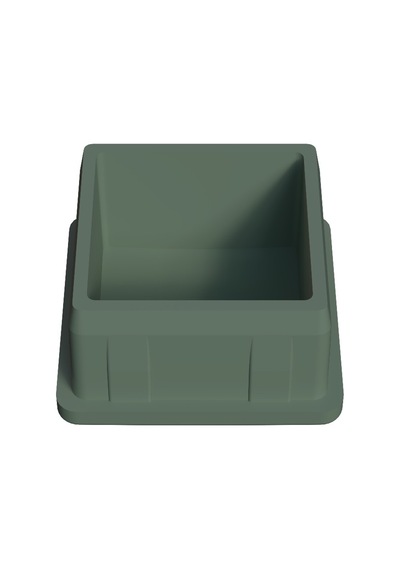 Cateksss 40x40 Mm Bombeli İç Profil Tapası 2 Mm Krem - 25 Li Paket