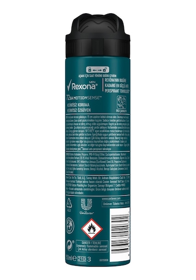 Rexona Black & White Invisible 72 Saat Erkek Sprey Deodorant 6 x 150 ML