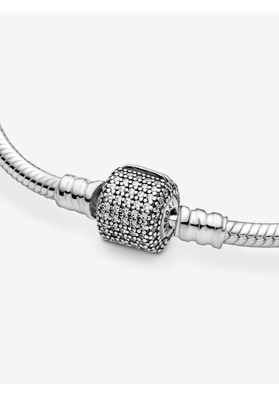 Dora&dora Gümüş Pavé Klipsli Bileklik 925 Ayar Gümüş 17 Cm Gümüş