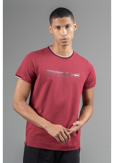 Maraton Regular Erkek Bisiklet Yaka Bordo- T-shirt Bordo-