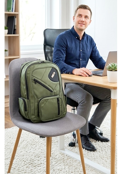 Ful Usa Gunner Askerı Yeşil 17" Unısex Laptop Sırt Çantası