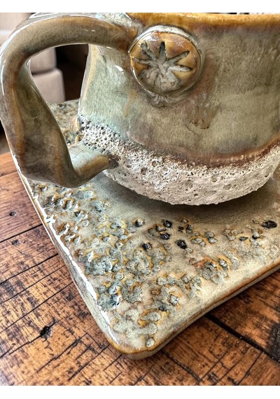 3 Li Terra El Yapımı Stoneware Fincan Açık Bej