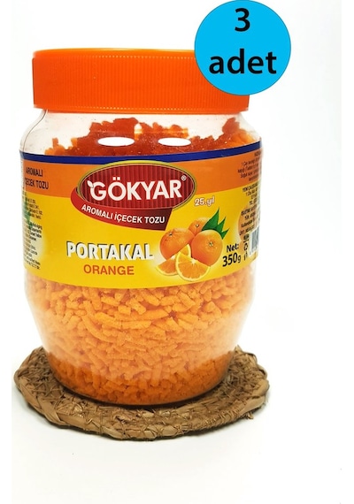 3 Adet Portakal Aromalı Toz Içecek Oralet 3x350 Gr 100 G