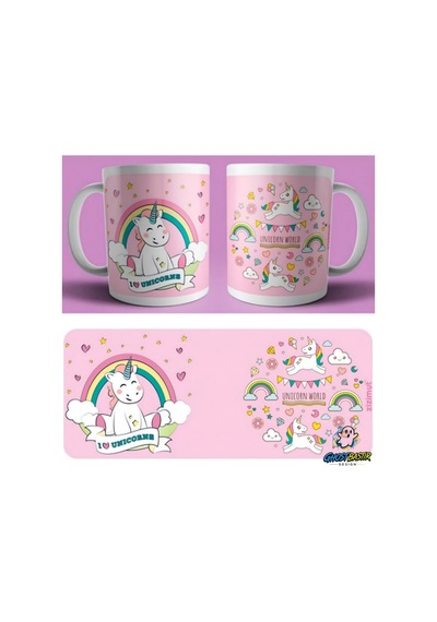 Unicorn Kupa Bardak Tek Adet K0444 Çok Renkli
