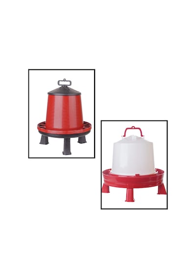 Ayaklı Tavuk Yemliği 8 Kg+Ayaklı Suluğu 8 Lt