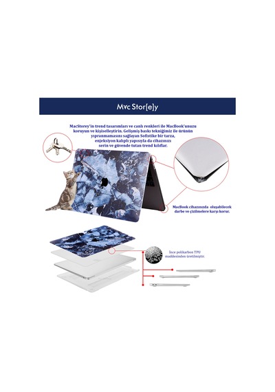Apple Uyumlu MacBook Pro Kılıf 13 İnç Mermer08 Eski Hdmı'lı Model 2012-2015 A1425 A1502 İle Marble 28