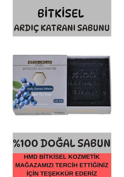 Hmd Bitkisel Kozmetik Ardıç Katranı + Bıttım + Gül + Kükürt Sabunu 4 x 125 G