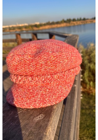 Mollycrush Pembe Kışlık Gazeteci Şapka Newsboy Kadın Vintage Kasket Pembe