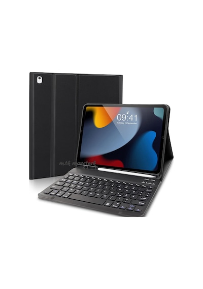 Apple Uyumlu iPad, 8. Ve 9. Nesil Klavyeli Tablet Kılıfı Bluetooth Özellikli