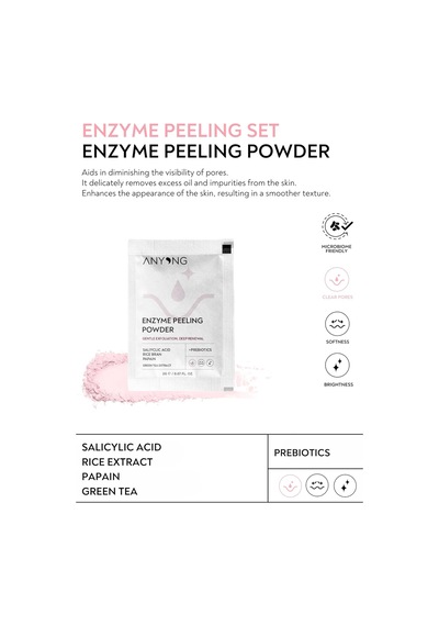 Enzim Peeling Kit Papain Enzimi, Salisilik Asit & Pirinç Suyu