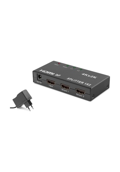 Hadron Hdx1295 Hdmı Splitter 4k 3d 1 In 2 Out - Siyah Kdo