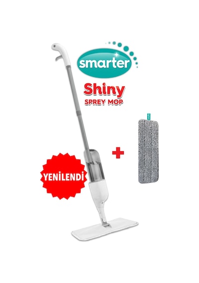 Smarter Shıny Sprey Mop + Yedek Set Beyaz