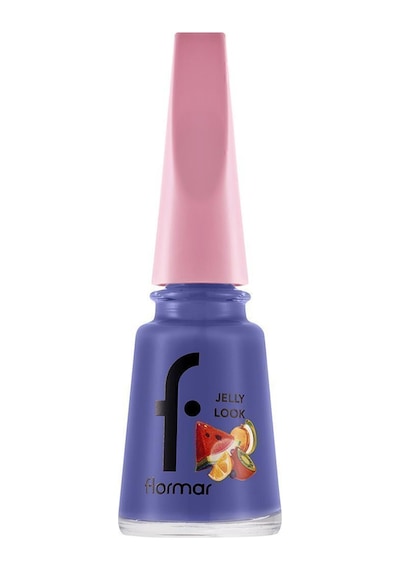 Flormar Juicy Fruits Jelly Look Yüksek Pigmentli & Parlak Bitişli Jel Görünümlü Oje Jl96 Concord Grape