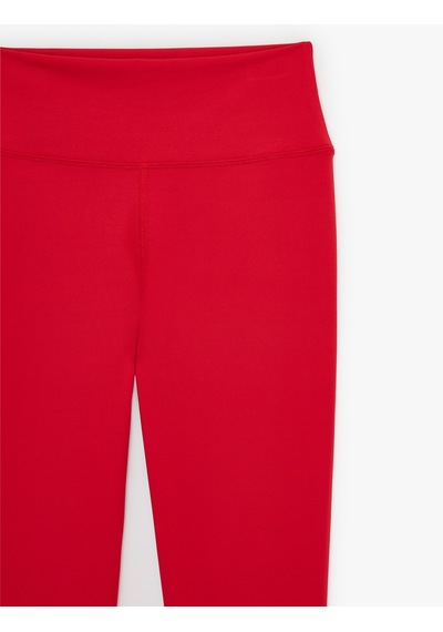 Koton Yüksek Bel Slim Fit Spor Tayt Kırmızı 6sak40301nk