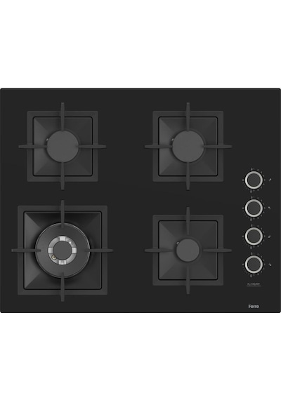 Ferre Flowart Serisi Siyah Ankastre Set SC405-WFA - QBL63CS - D080