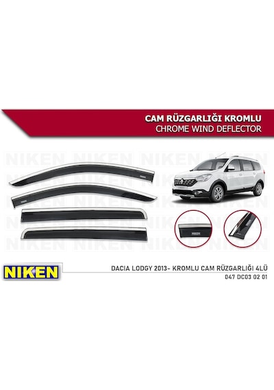 Dacia Lodgy Kromlu Cam Rüzgarlığı Niken 2013+