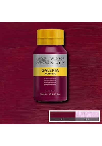 Winsor Newton Galeria Akrilik Boya 500ml Permanent Magenta 0,15 L