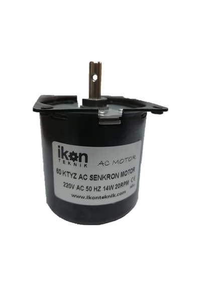 İkon Teknik AC SENKRON 60 KTYZ 14 Watt 20 RPM 220 Volt